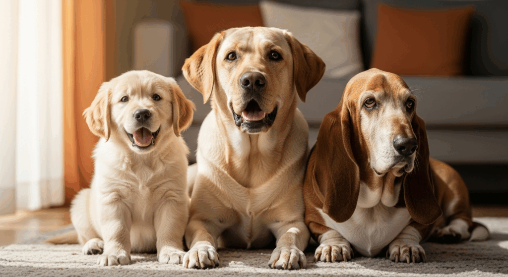 犬のライフステージ比較